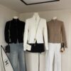 LV高仿女士黑色立領針織外套拉鏈修身款｜歐美奢侈品精品推薦