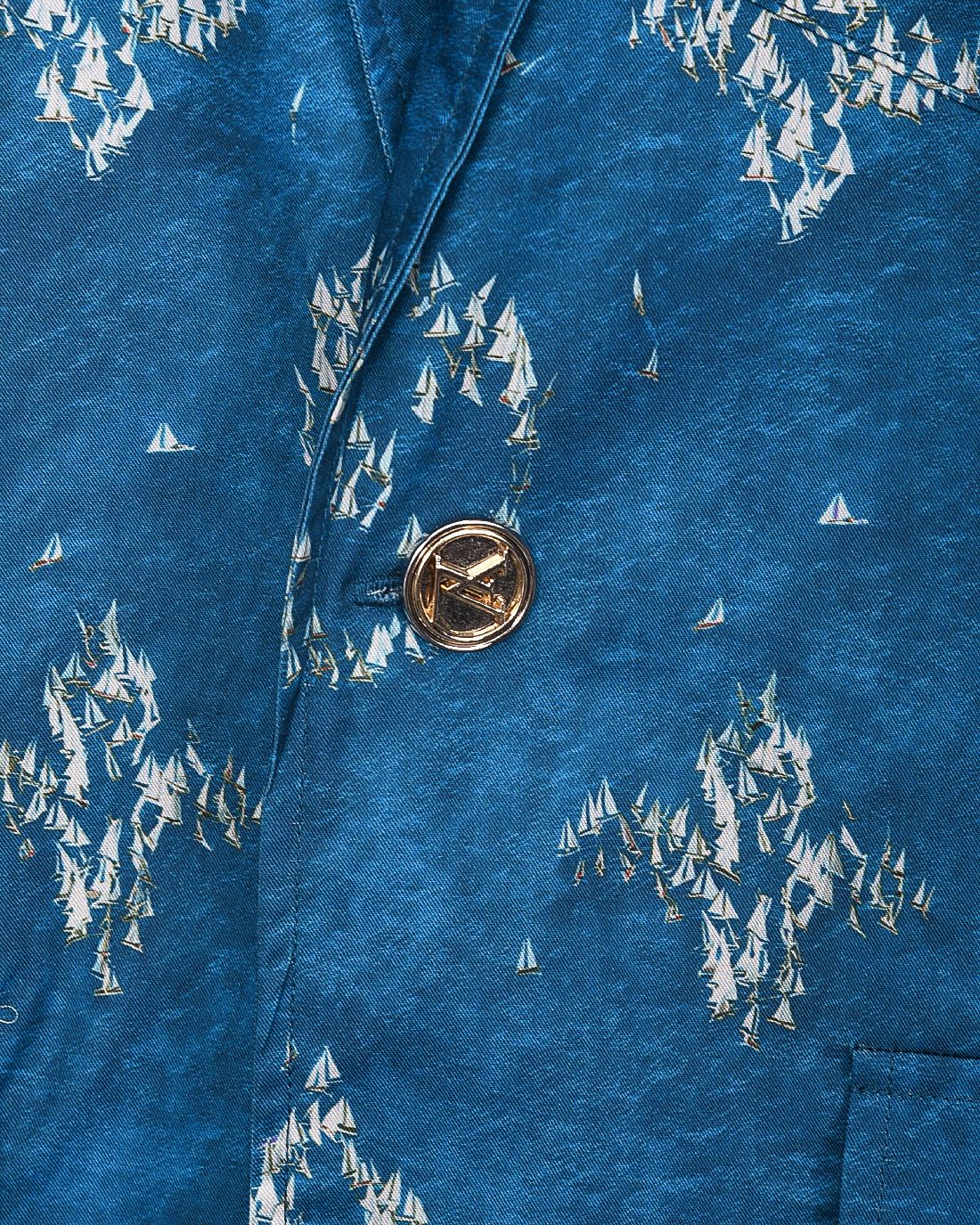 LV 原單男士西裝外套 藍色Monogram印花 商務與休閒兼具｜歐美奢侈品精品推薦