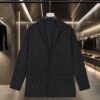 LV A貨男士西裝外套 黑色Monogram全印花 商務休閒百搭款｜歐美奢侈品精品推薦