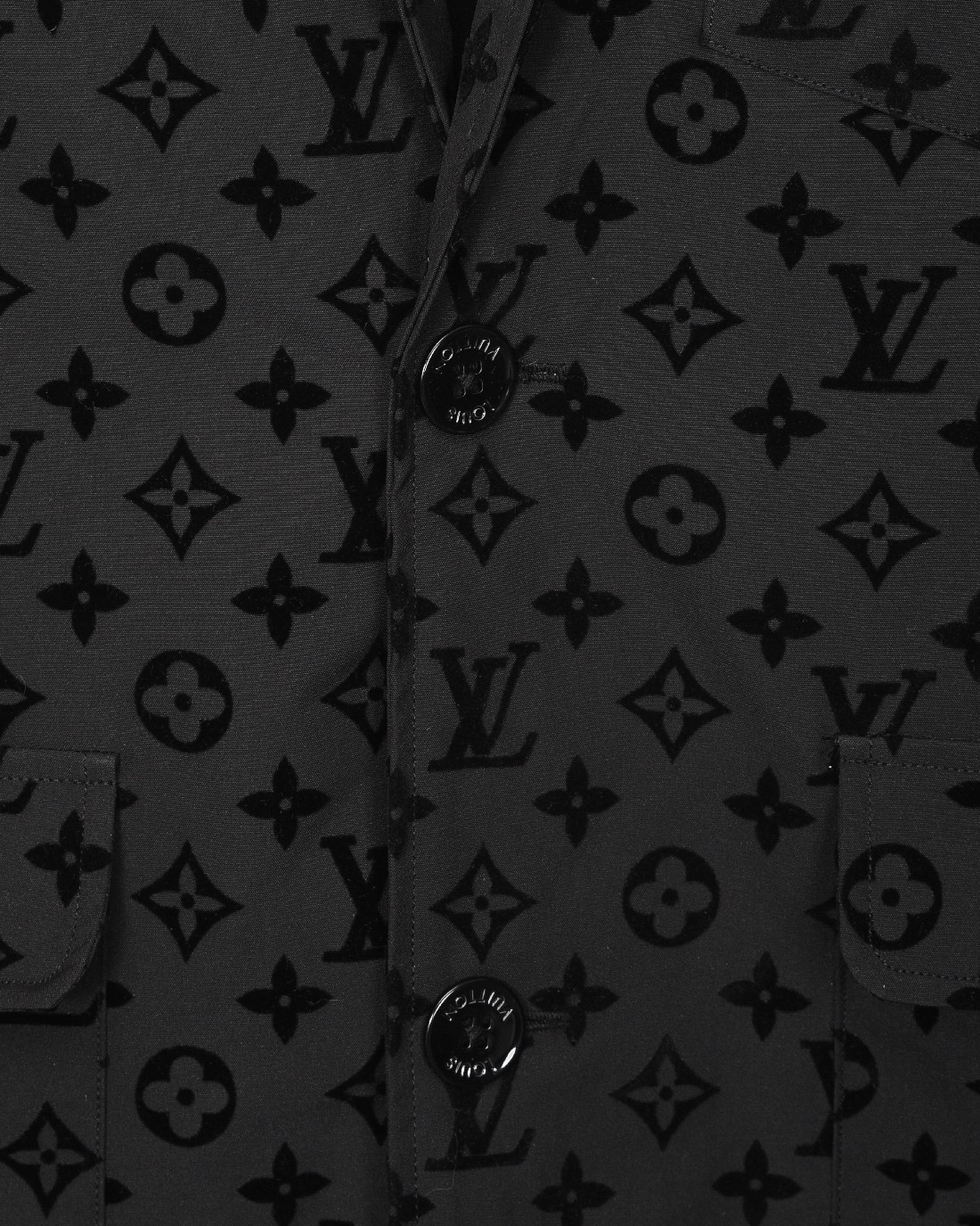 LV A貨男士西裝外套 黑色Monogram全印花 商務休閒百搭款｜歐美奢侈品精品推薦