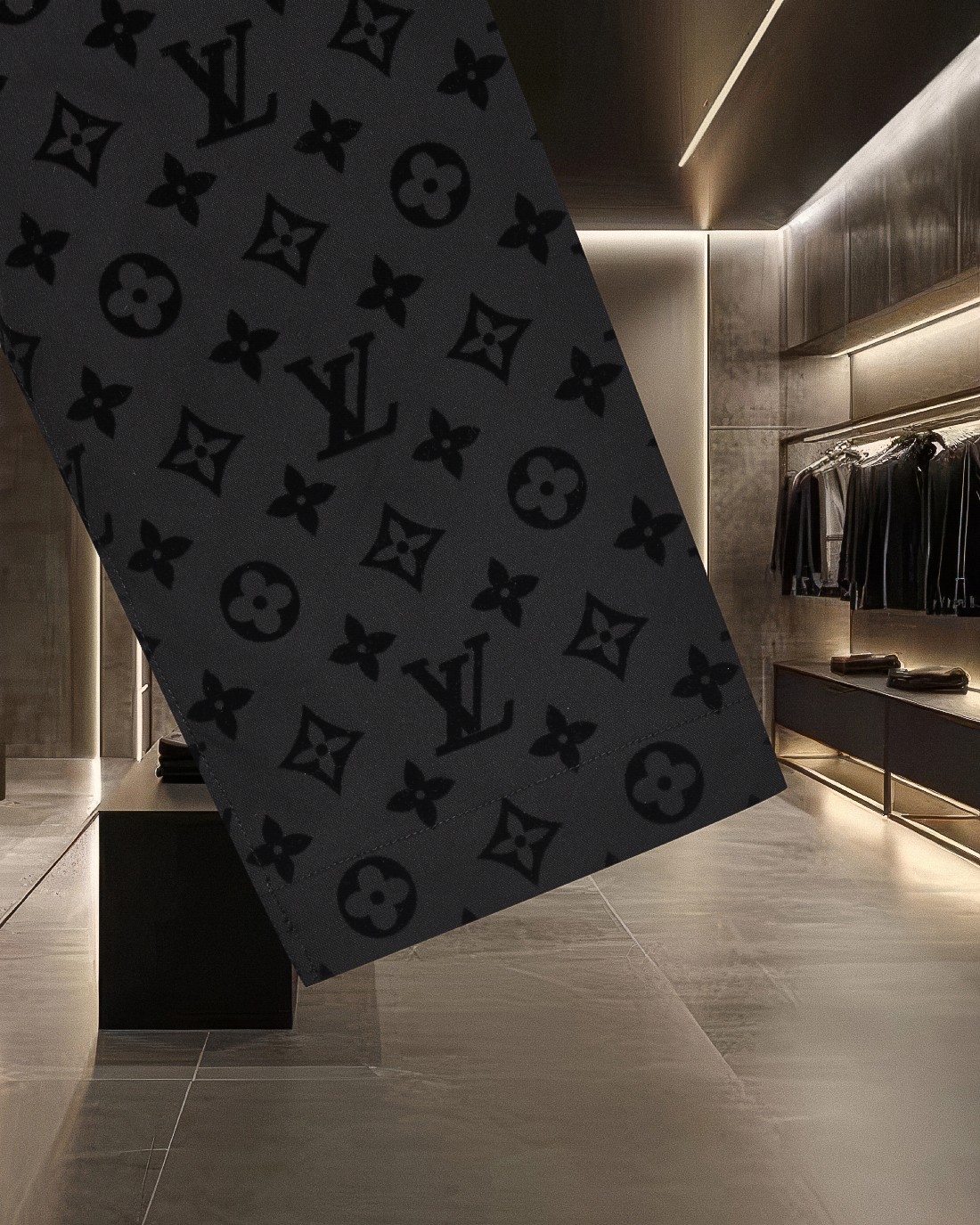 LV A貨男士西裝外套 黑色Monogram全印花 商務休閒百搭款｜歐美奢侈品精品推薦
