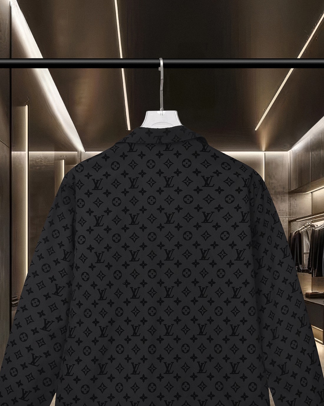 LV A貨男士西裝外套 黑色Monogram全印花 商務休閒百搭款｜歐美奢侈品精品推薦