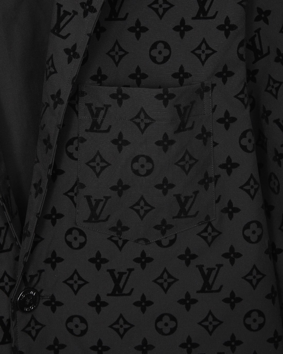 LV A貨男士西裝外套 黑色Monogram全印花 商務休閒百搭款｜歐美奢侈品精品推薦