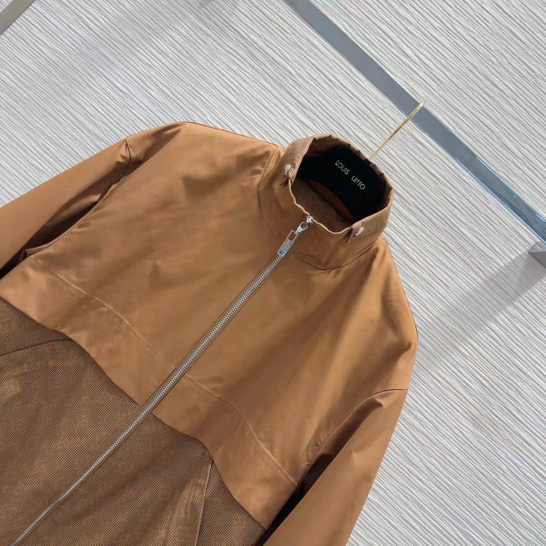 LV高仿休閒外套男春秋百搭立領拉鍊外套｜歐美奢侈品精品推薦