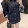 LV 一比一深色牛仔外套 女士休閒寬鬆百搭款｜歐美奢侈品精品推薦