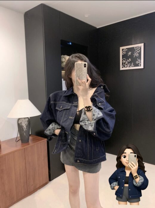 LV 一比一深色牛仔外套 女士休閒寬鬆百搭款｜歐美奢侈品精品推薦