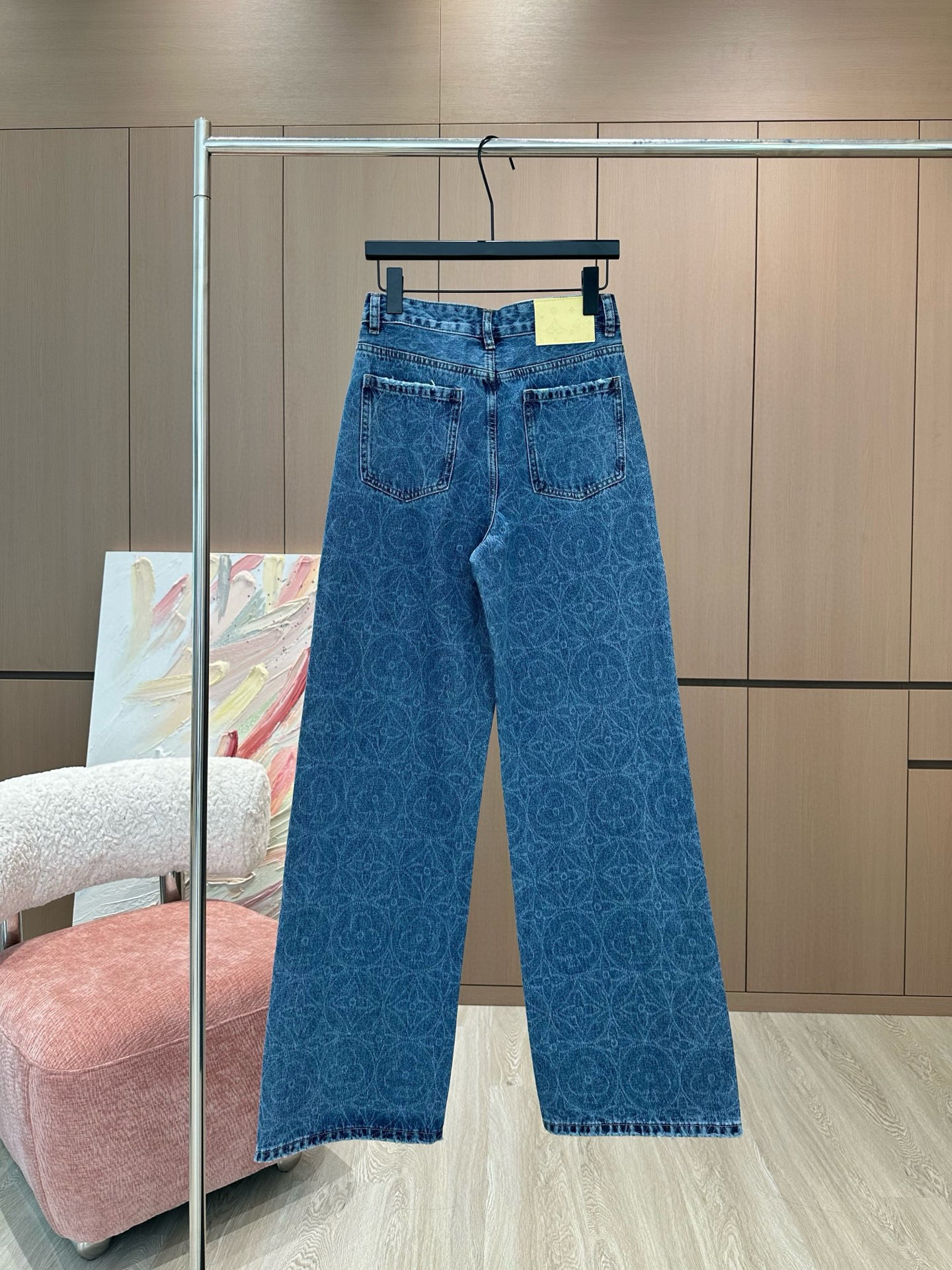 LV 原單牛仔長褲 Monogram暗紋 時尚百搭款｜歐美奢侈品精品推薦