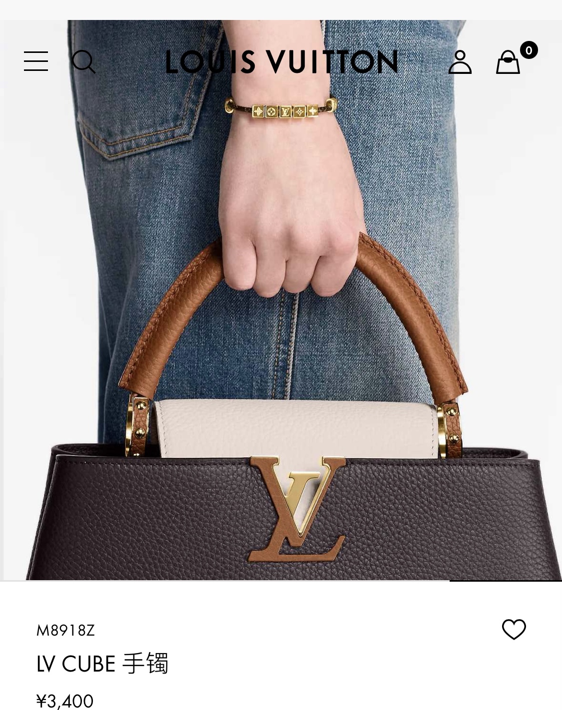 LV高仿Monogram皮繩方塊手環金色經典百搭飾品｜歐美奢侈品精品推薦
