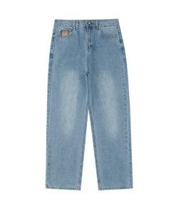 LV 一比一男士牛仔長褲 淺色水洗五袋設計 經典百搭款