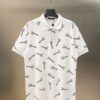 LV高仿男士白底印花POLO衫 夏季短袖休閒上衣｜歐美奢侈品精品推薦