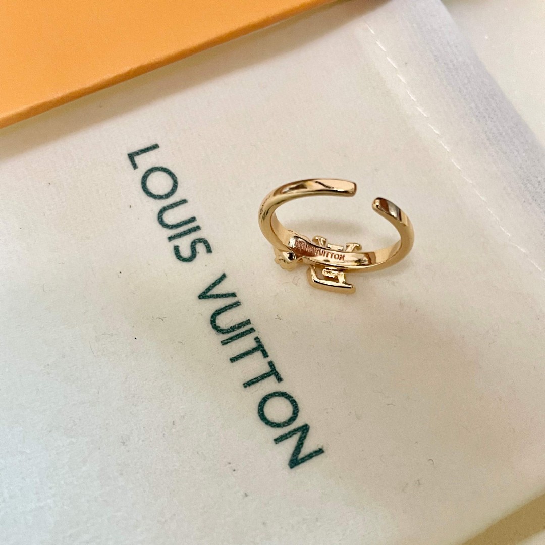 LV一比一金色鑽飾戒指優雅細緻品牌經典款｜歐美奢侈品精品推薦