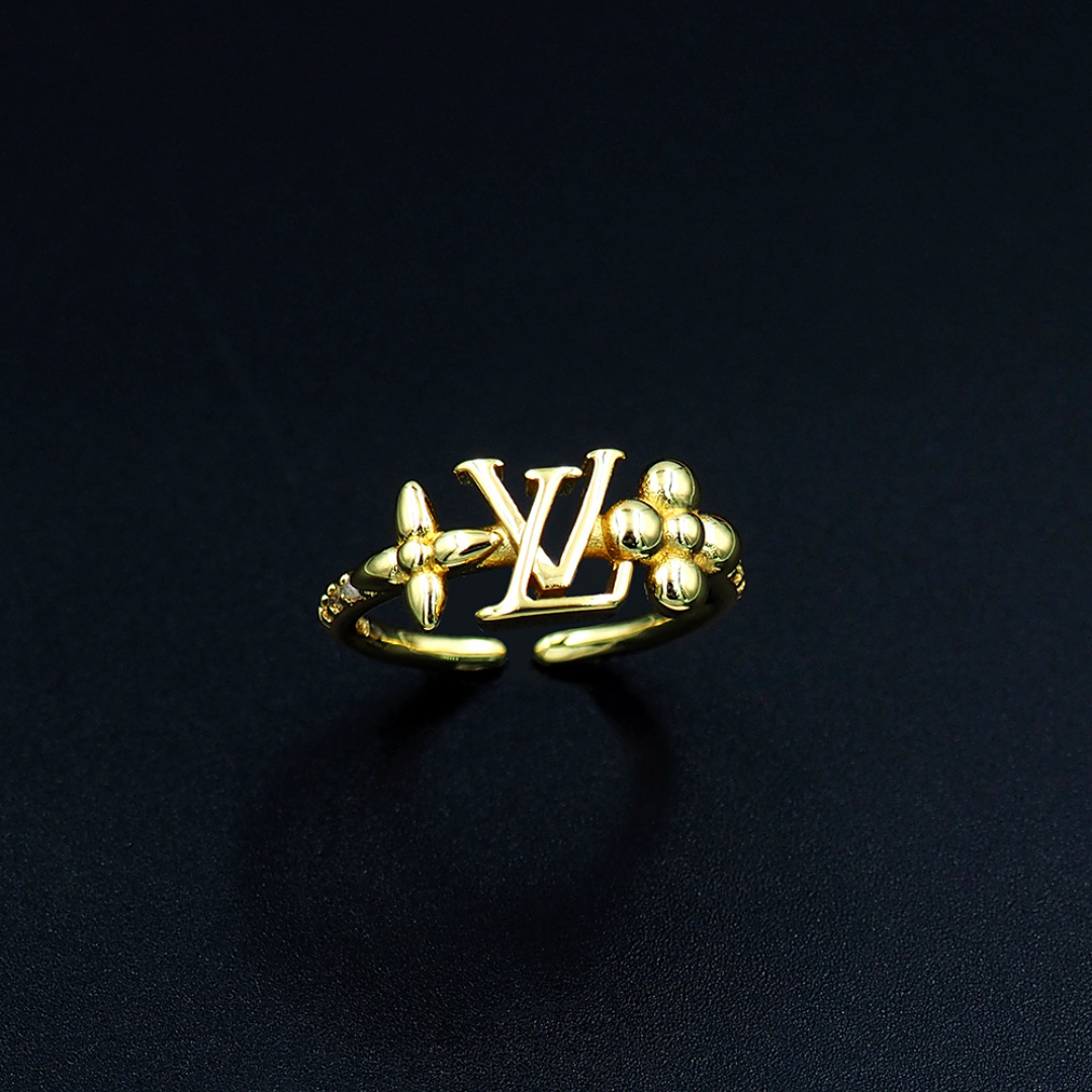 LV Monogram金色開口戒指 時尚百搭精緻設計｜歐美奢侈品精品推薦
