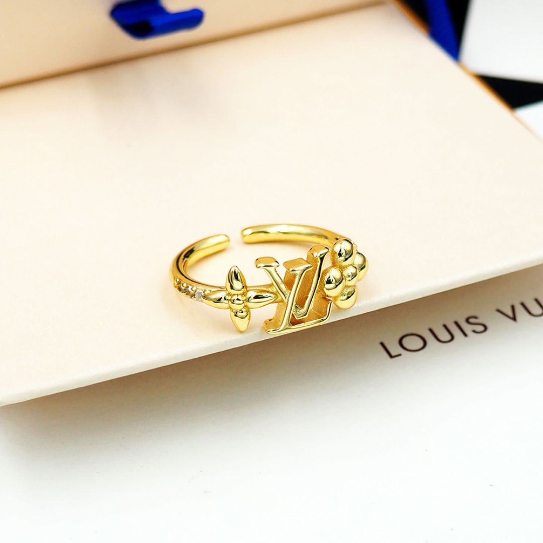 LV Monogram金色開口戒指 時尚百搭精緻設計｜歐美奢侈品精品推薦