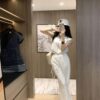 LV一比一女士白色休閒套裝夏季背心抽繩長褲時尚款｜歐美奢侈品精品推薦