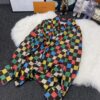 LV 一比一男士長袖襯衫彩色棋盤格時尚潮流款｜歐美奢侈品精品推薦