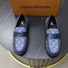 Louis Vuitton 高仿Damier樂福鞋 黑格紋皮革時尚百搭款｜歐美奢侈品精品推薦