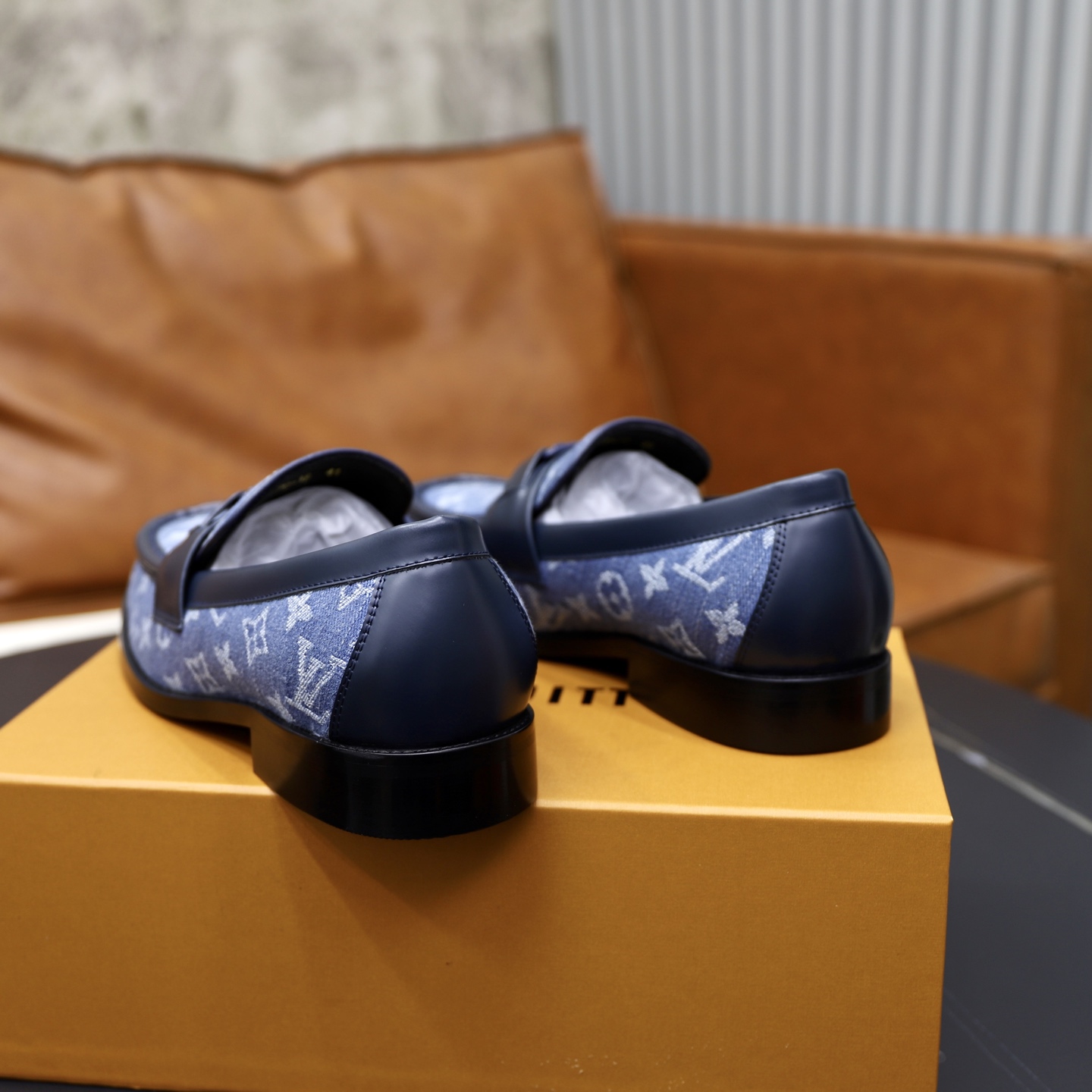 Louis Vuitton 高仿Damier樂福鞋 黑格紋皮革時尚百搭款｜歐美奢侈品精品推薦