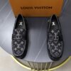 Louis Vuitton 一比一深藍老花樂福鞋 LV金屬飾搭配丹寧布面｜歐美奢侈品精品推薦