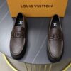 LV原單咖啡色牛皮樂福鞋霧面飾釦男士質感款｜歐美奢侈品精品推薦