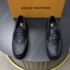 LV高仿壓紋樂福鞋藍黑雙色設計LOGO皮革精品男鞋｜歐美奢侈品精品推薦