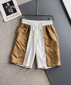 LV高仿短褲拼接設計雙色撞色運動休閒款