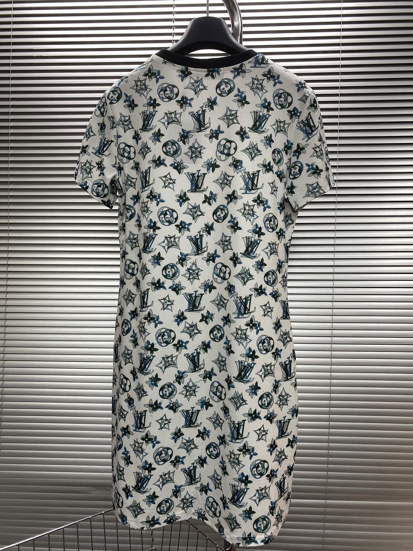 LV高仿女士Monogram滿版短袖連身裙清新休閒款｜歐美奢侈品精品推薦