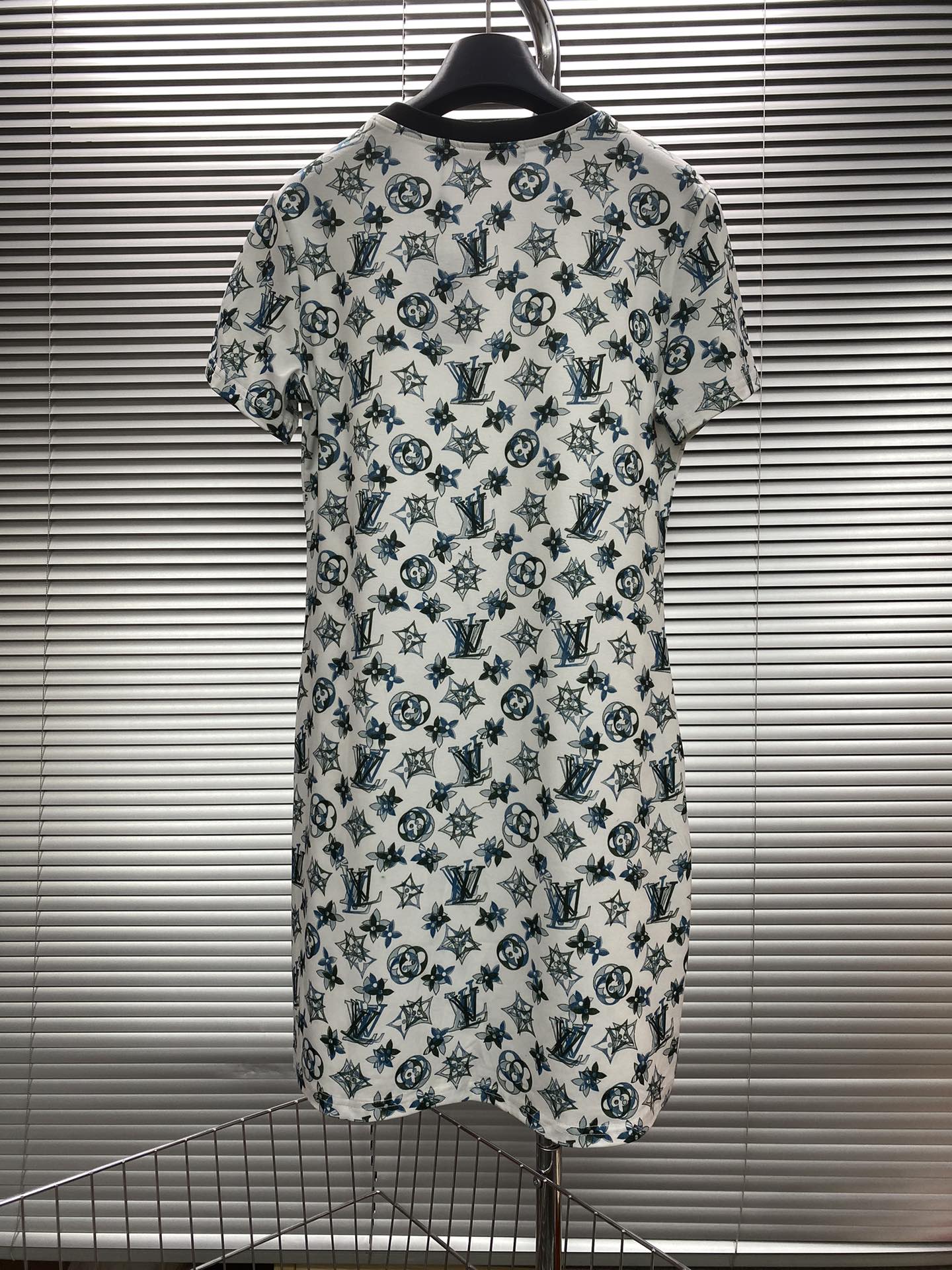 LV高仿女士Monogram滿版短袖連身裙清新休閒款｜歐美奢侈品精品推薦