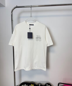 LV一比一男士白色短袖T恤 夏季休閒百搭精品上衣