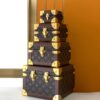 LV高仿經典行李箱四件套 金屬鎖扣復古復刻款｜歐美奢侈品精品推薦