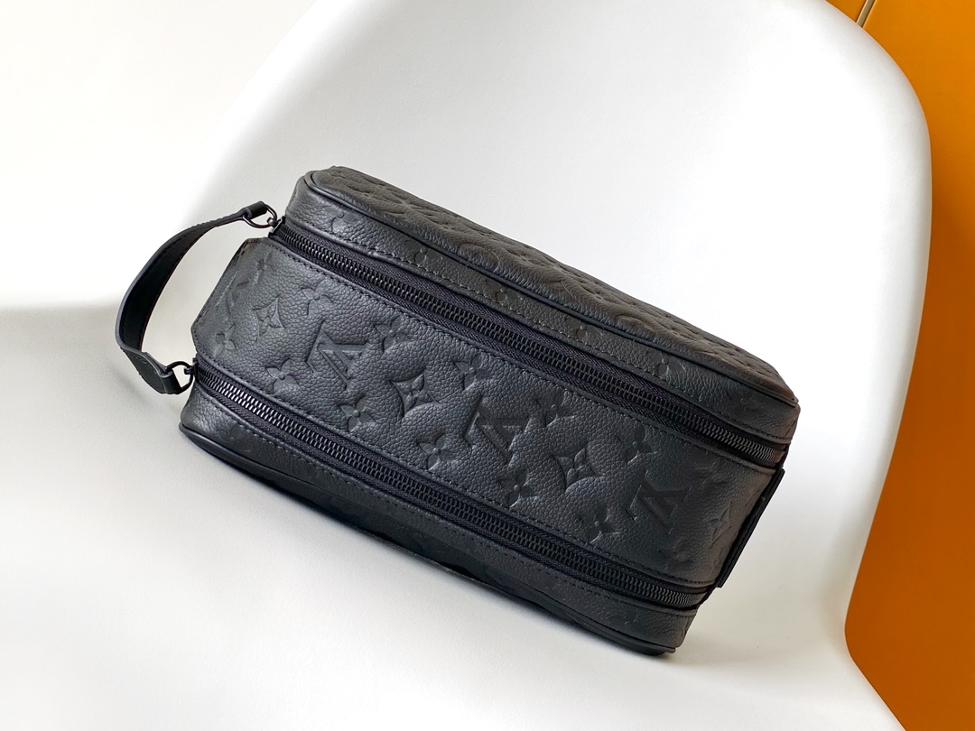 LV 高仿黑色壓花腰包 經典款型 時尚百搭造型 男士日常出行首選｜歐美奢侈品精品推薦