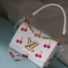 LV 精品仿製 櫻桃印花鏈條包 白色俏皮款｜歐美奢侈品精品推薦
