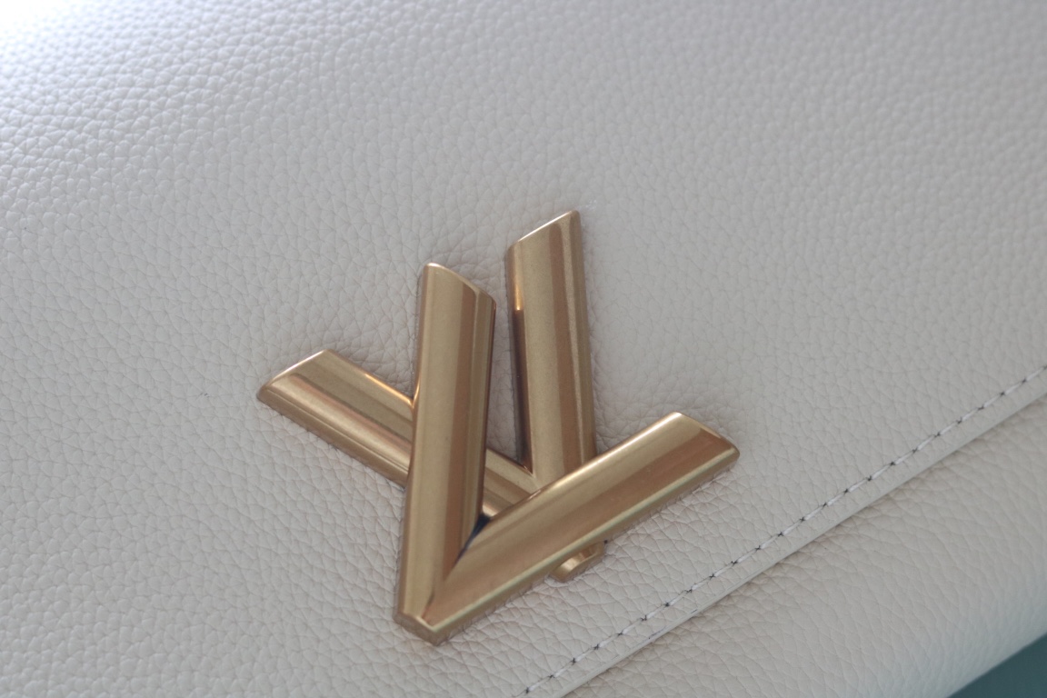 LV 一比一 白色大扣Logo單肩包 簡約百搭款｜歐美奢侈品精品推薦