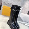 LV 一比一長筒軍靴 黑色小牛皮 系帶設計｜歐美奢侈品精品推薦