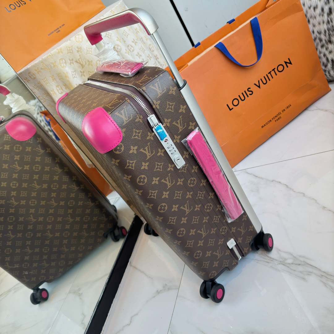 LV 高仿 粉色手把旅行箱 典雅設計 輕盈便捷｜歐美奢侈品精品推薦