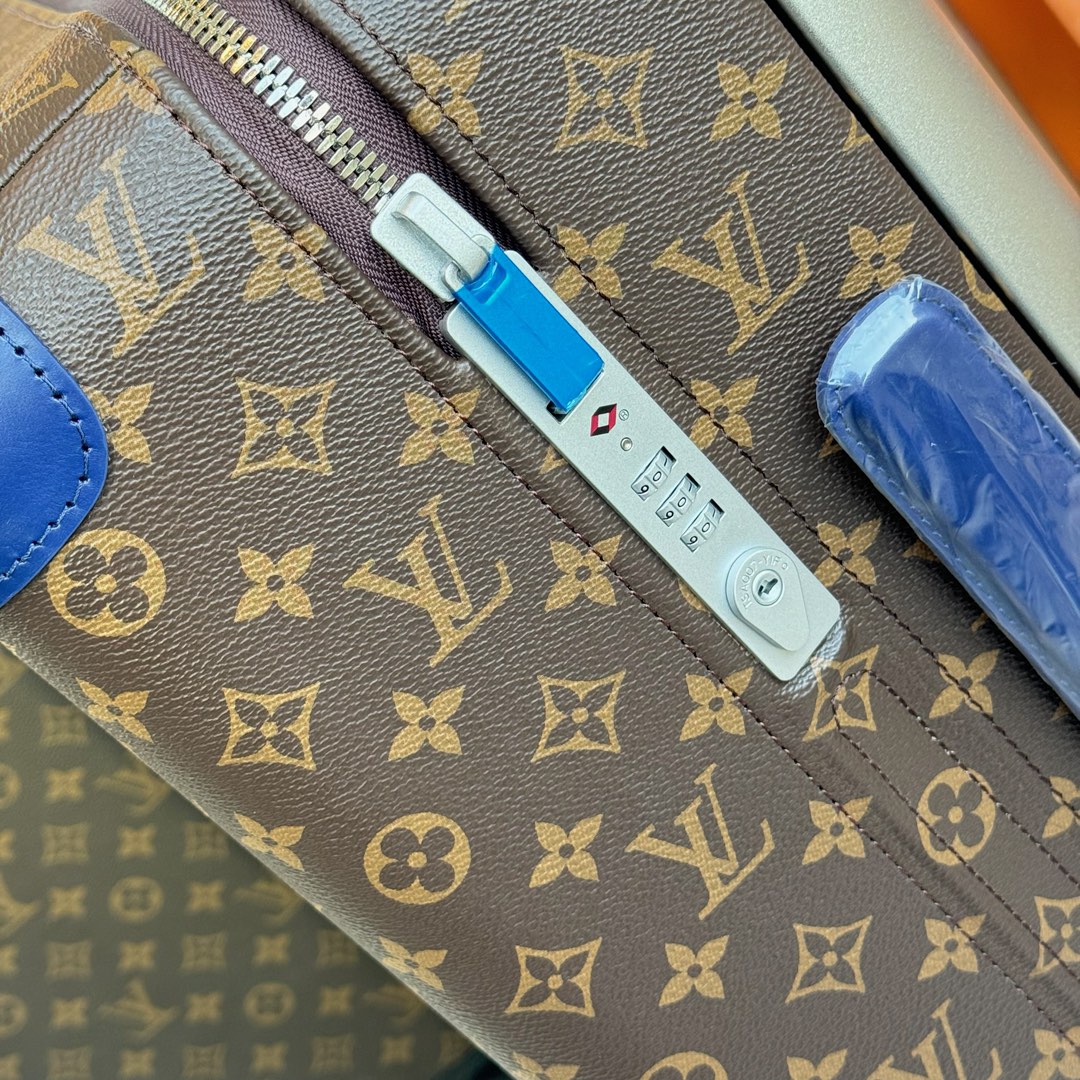 LV 原單 藍色細節旅行箱 專櫃質感再現|超A仿原單精品圖片 8 LV 原單 藍色細節旅行箱 專櫃質感再現|歐美奢侈品精品推薦