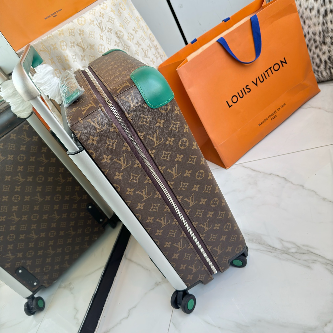 LV 精品仿製 綠色手把旅行箱 花紋耐磨款｜歐美奢侈品精品推薦