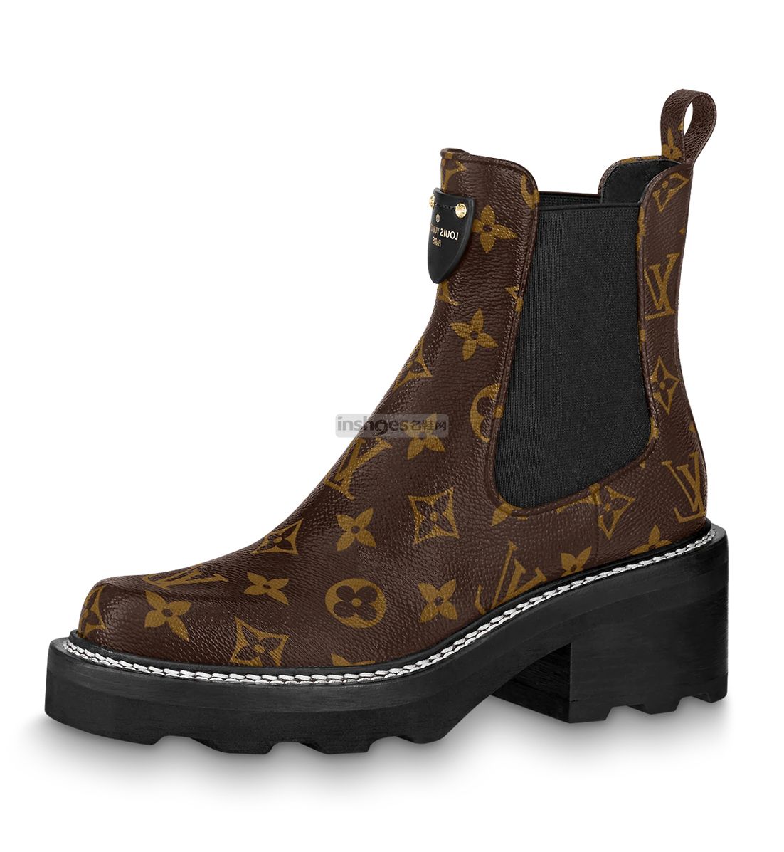 LV 原單短靴 Monogram全皮設計 厚底百搭款｜歐美奢侈品精品推薦