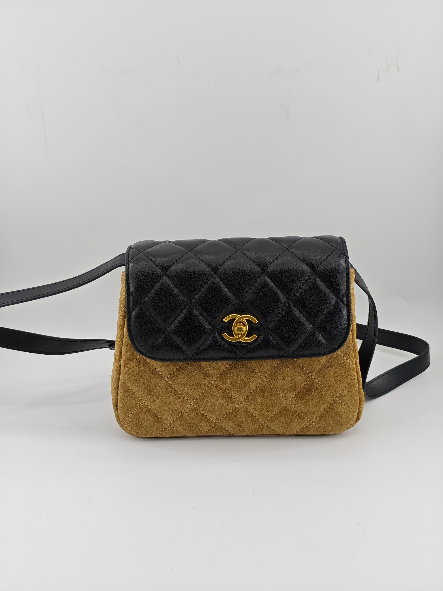 Chanel 高仿口蓋包 菱格紋拼接設計 經典百搭｜歐美奢侈品精品推薦