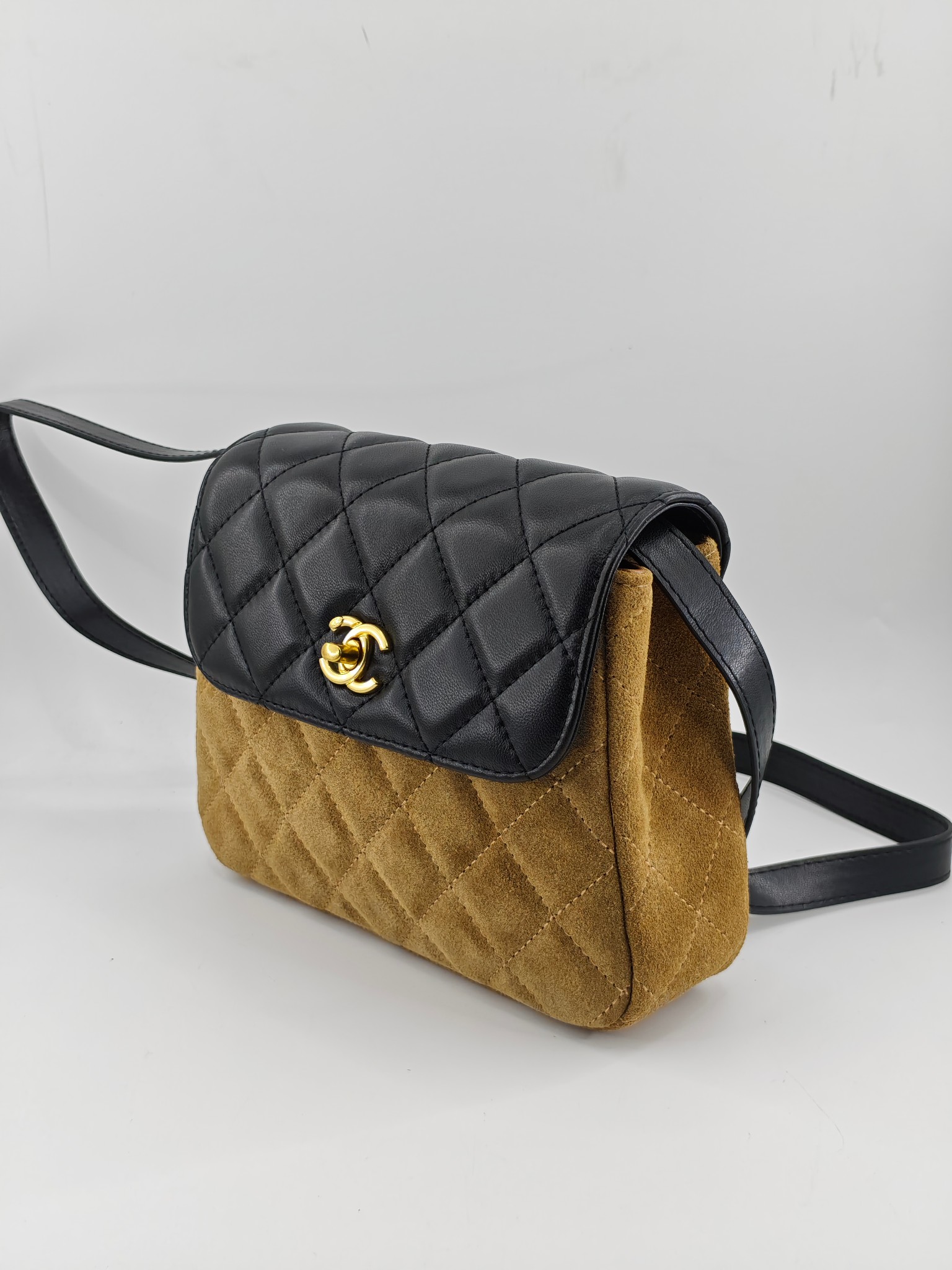 Chanel 高仿口蓋包 菱格紋拼接設計 經典百搭｜歐美奢侈品精品推薦