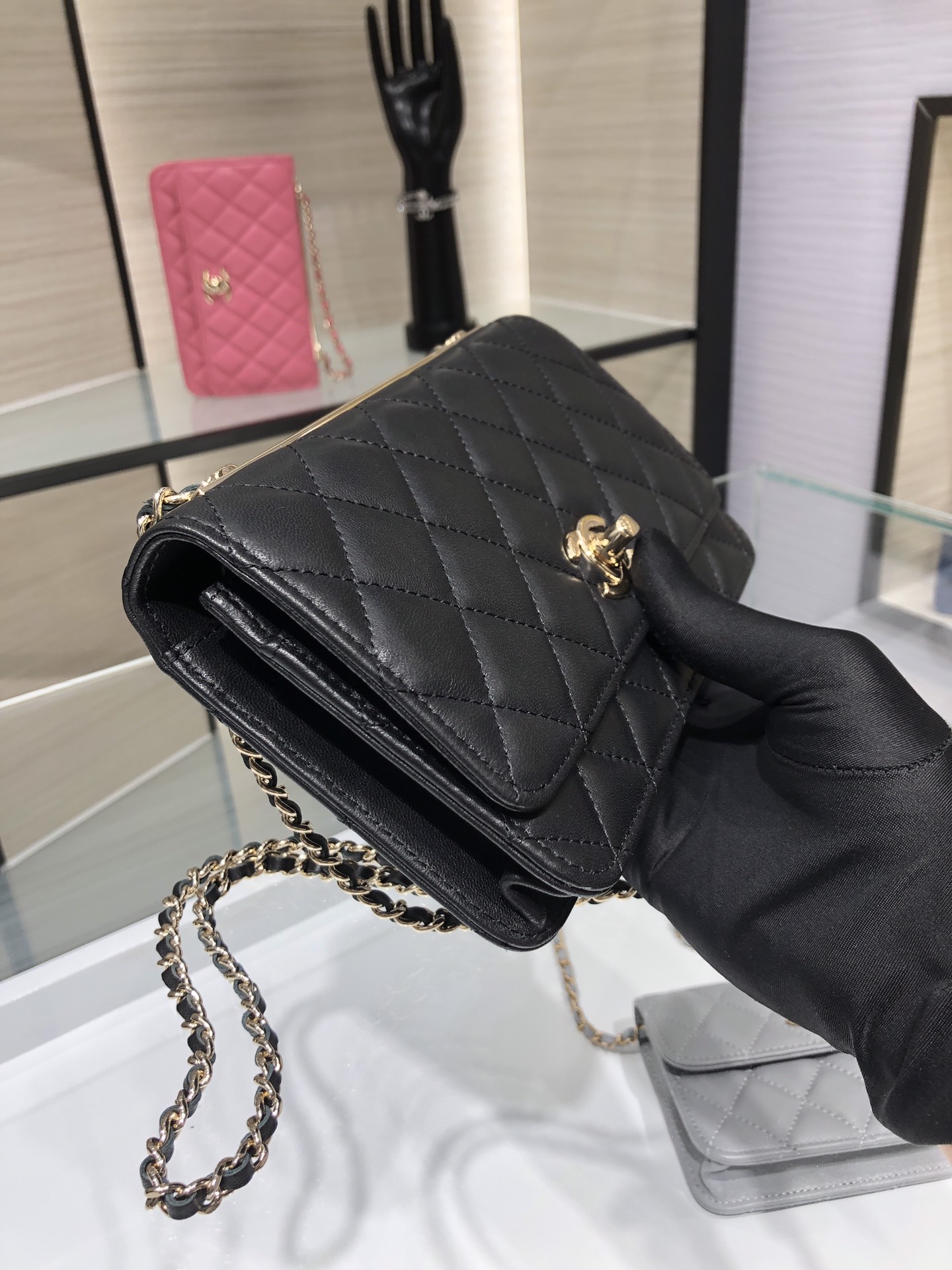 Chanel 一比一菱格小香鏈條包 經典黑色百搭款｜歐美奢侈品精品推薦