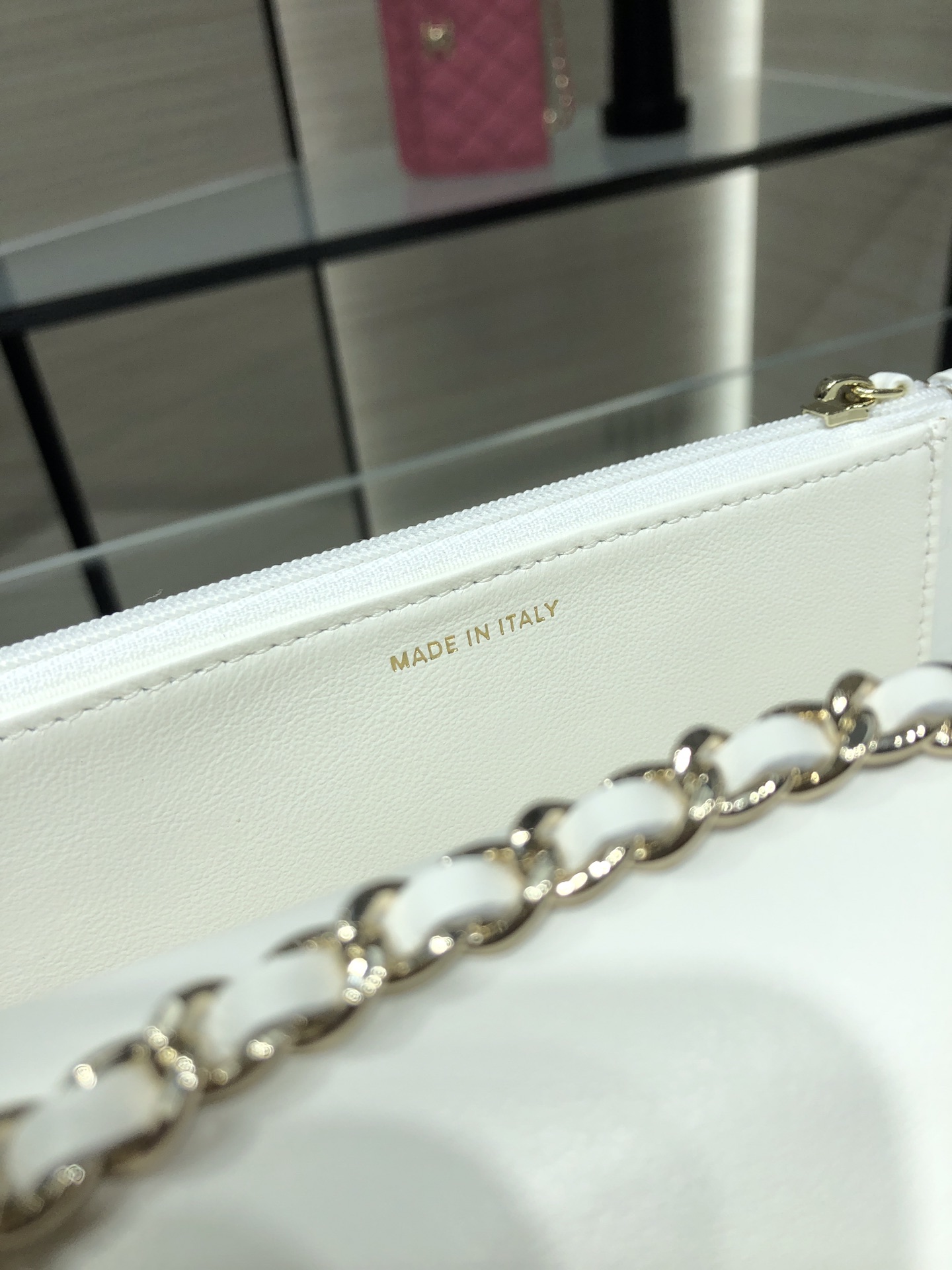 Chanel 精品仿製白色菱格鏈條包 簡約優雅款｜歐美奢侈品精品推薦