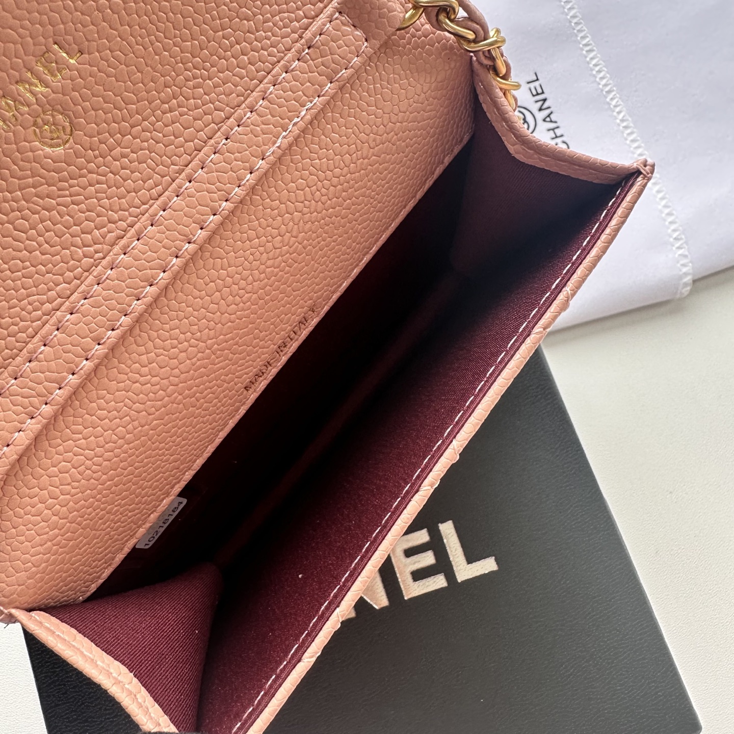 Chanel 高仿粉色口蓋包 荔枝皮菱格紋金扣小香風｜歐美奢侈品精品推薦