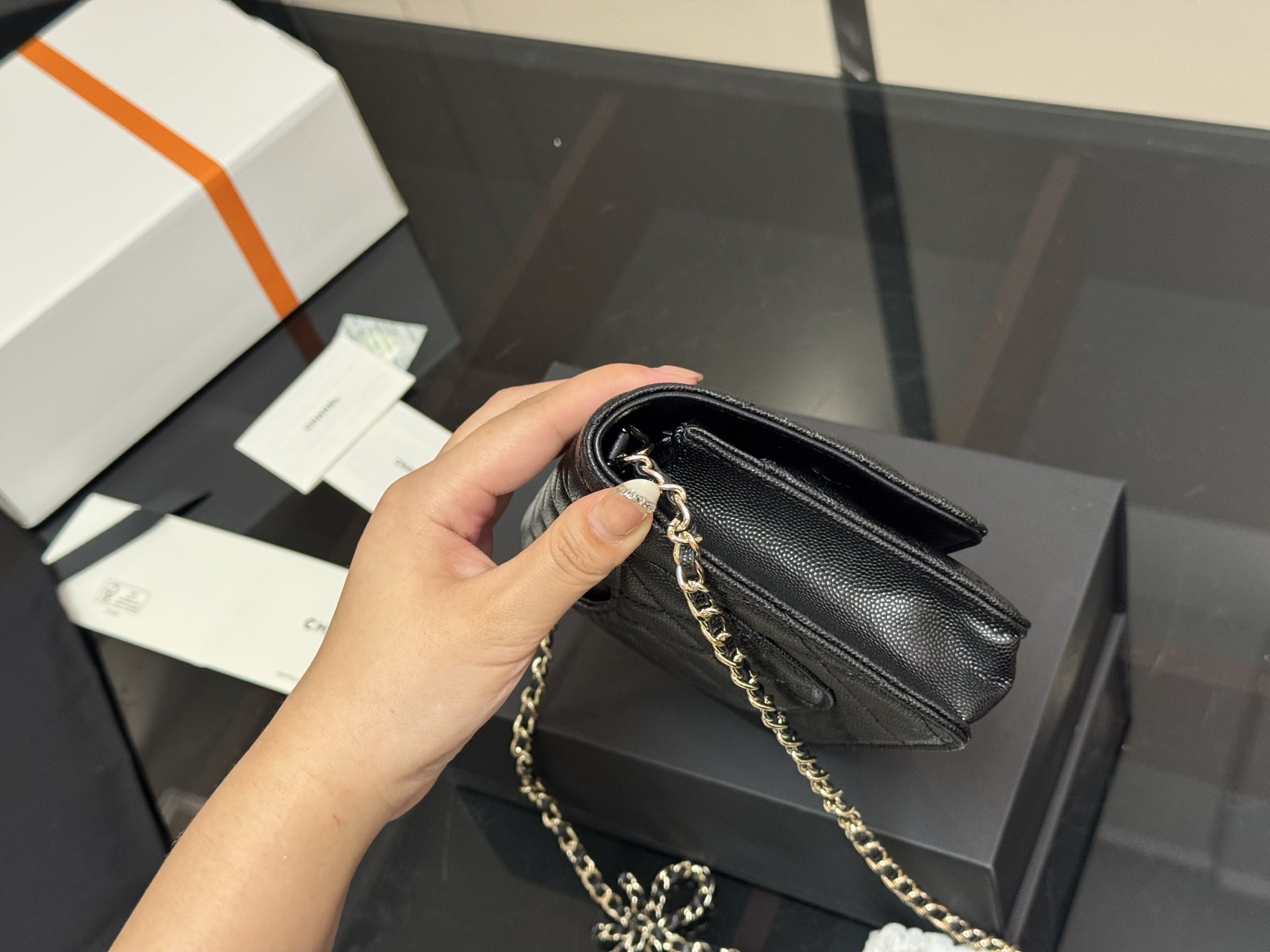 CHANEL高仿蝴蝶結鏈條口蓋包 女士黑色小香風經典菱格復古優雅款｜歐美奢侈品精品推薦