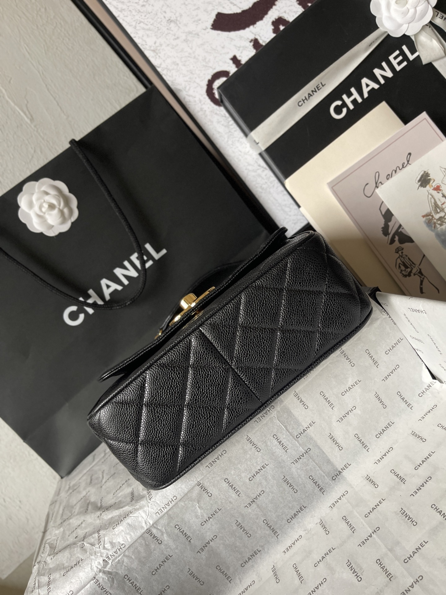 CHANEL 高仿經典羊皮金扣單肩包 復古質感百搭款｜歐美奢侈品精品推薦