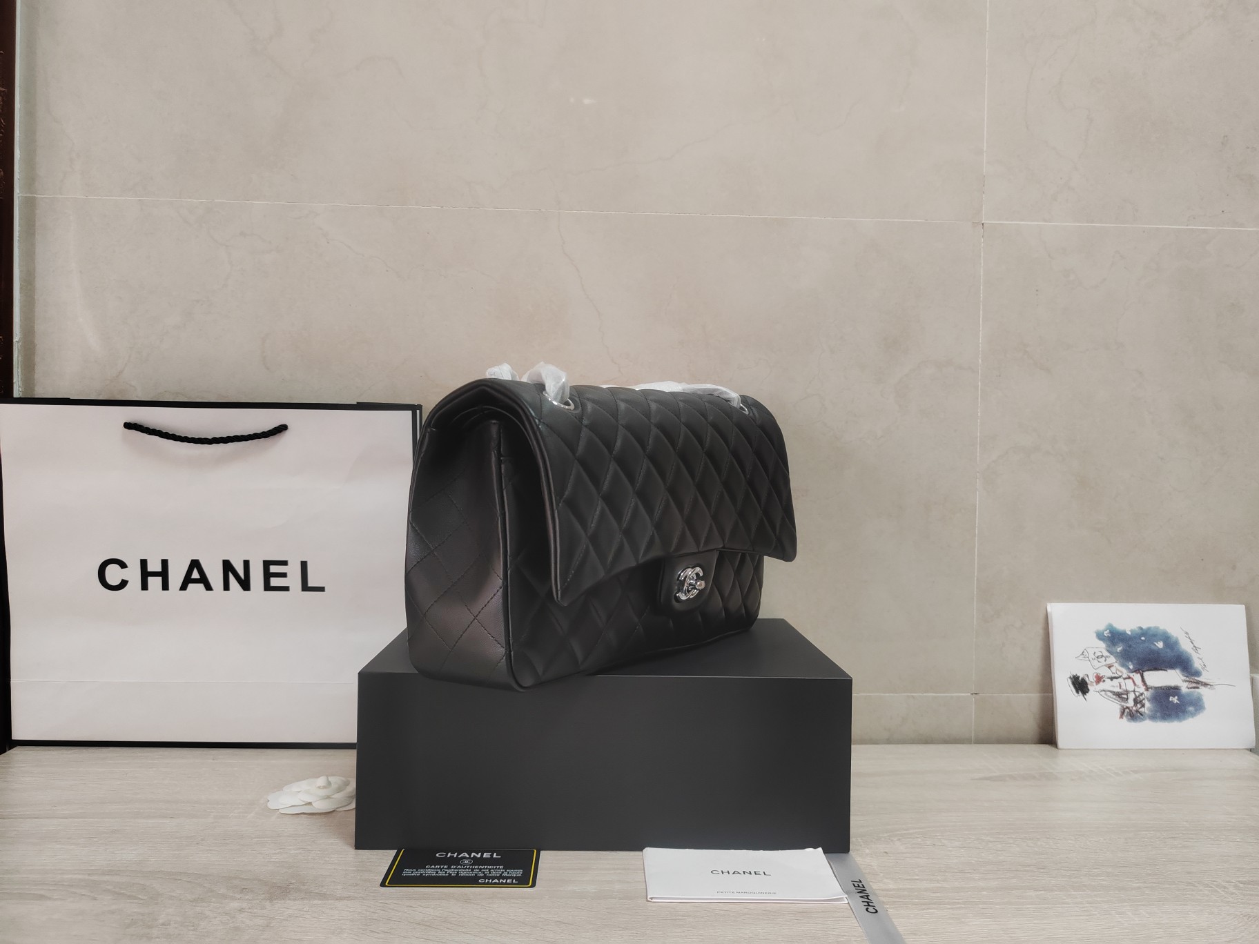 CHANEL 一比一黑色牛皮銀扣鏈條包 都會優雅實用款｜歐美奢侈品精品推薦