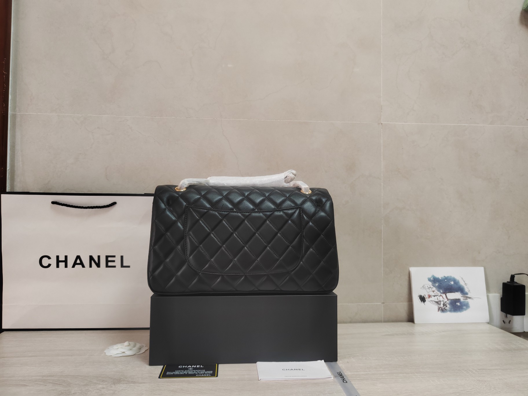CHANEL 原單黑色羊皮金扣菱格包 經典優雅氣質款｜歐美奢侈品精品推薦