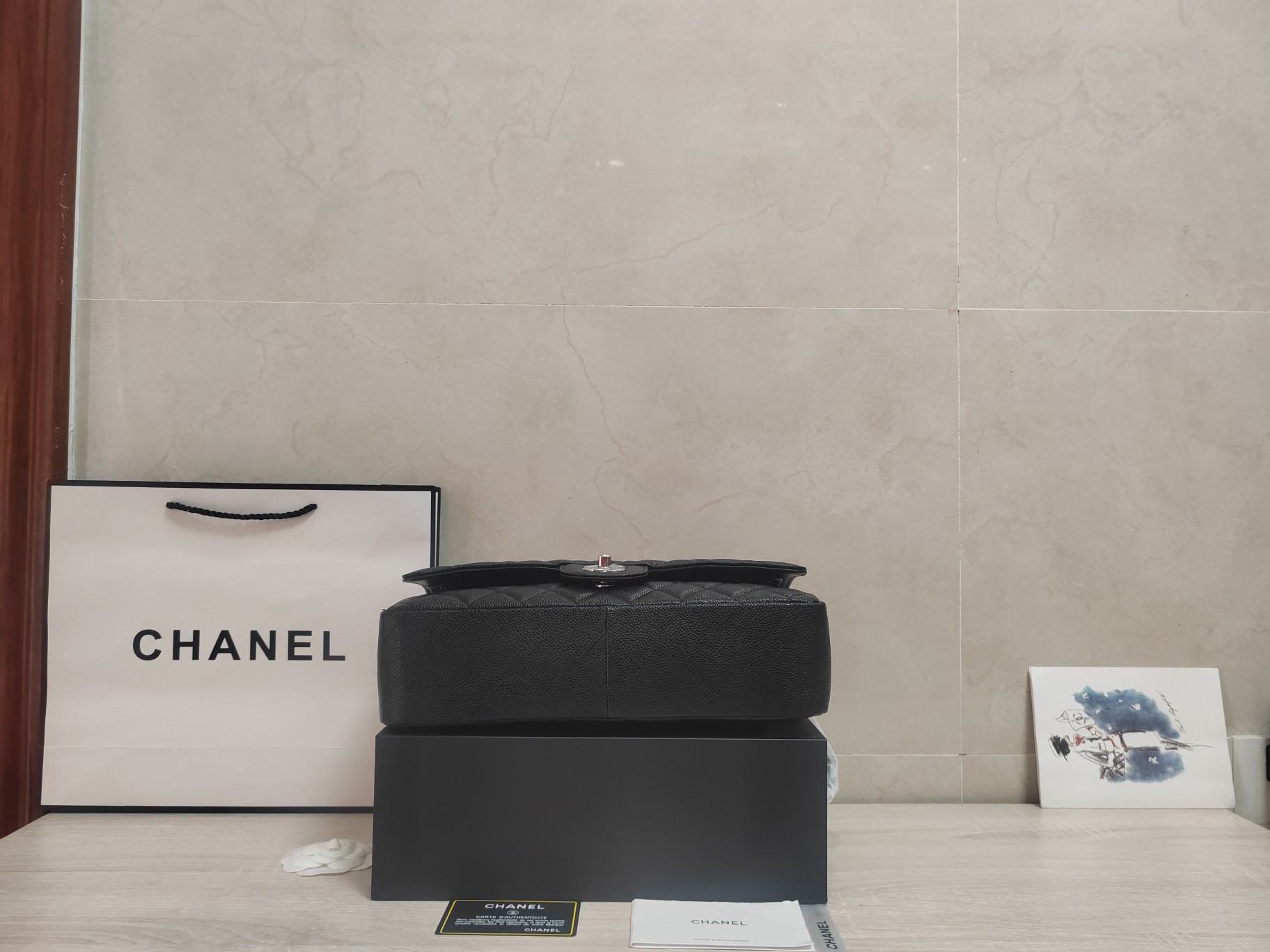 CHANEL A貨經典黑色荔枝紋鏈條包 復古金扣時尚款｜歐美奢侈品精品推薦
