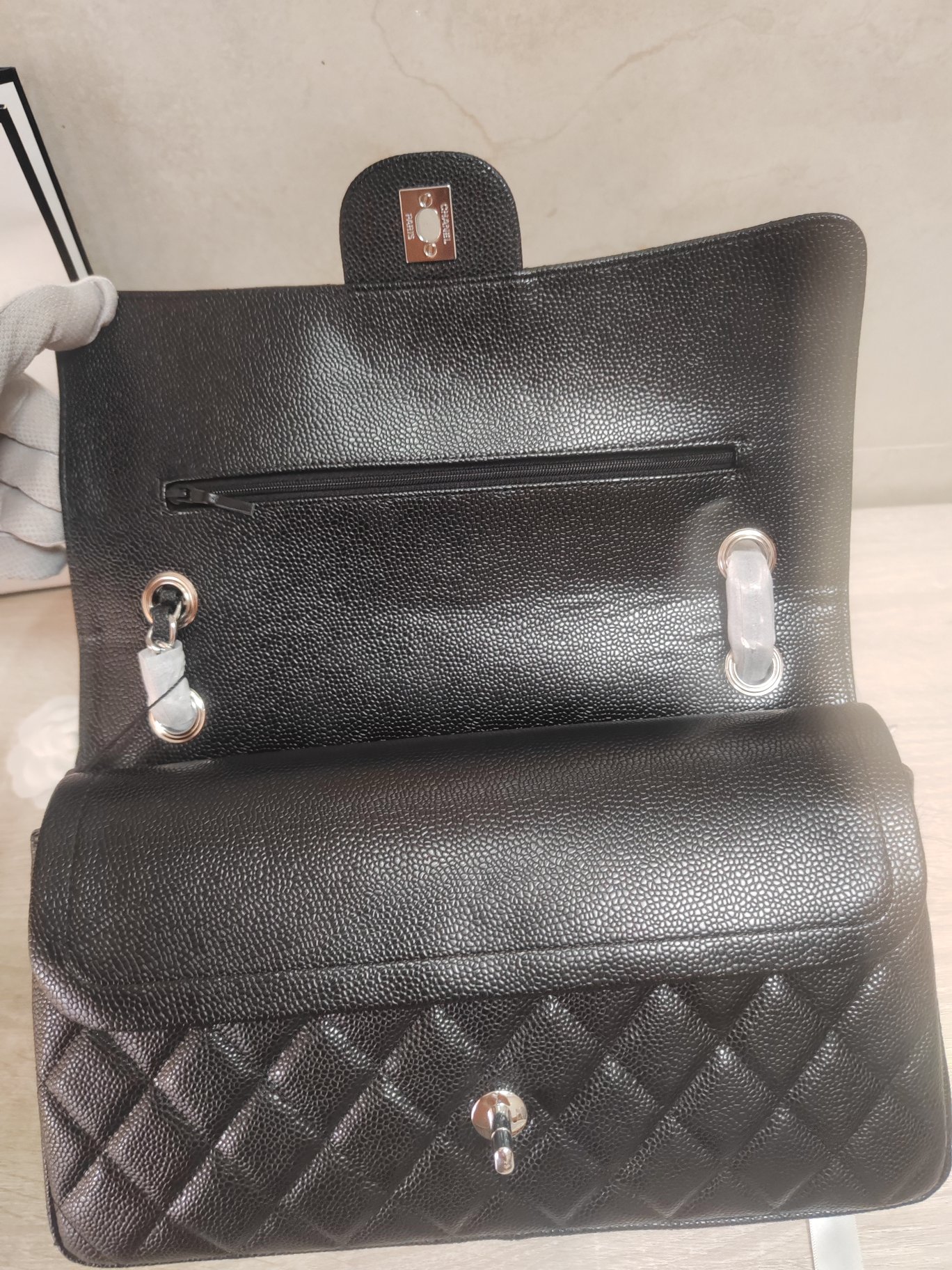 CHANEL A貨經典黑色荔枝紋鏈條包 復古金扣時尚款｜歐美奢侈品精品推薦