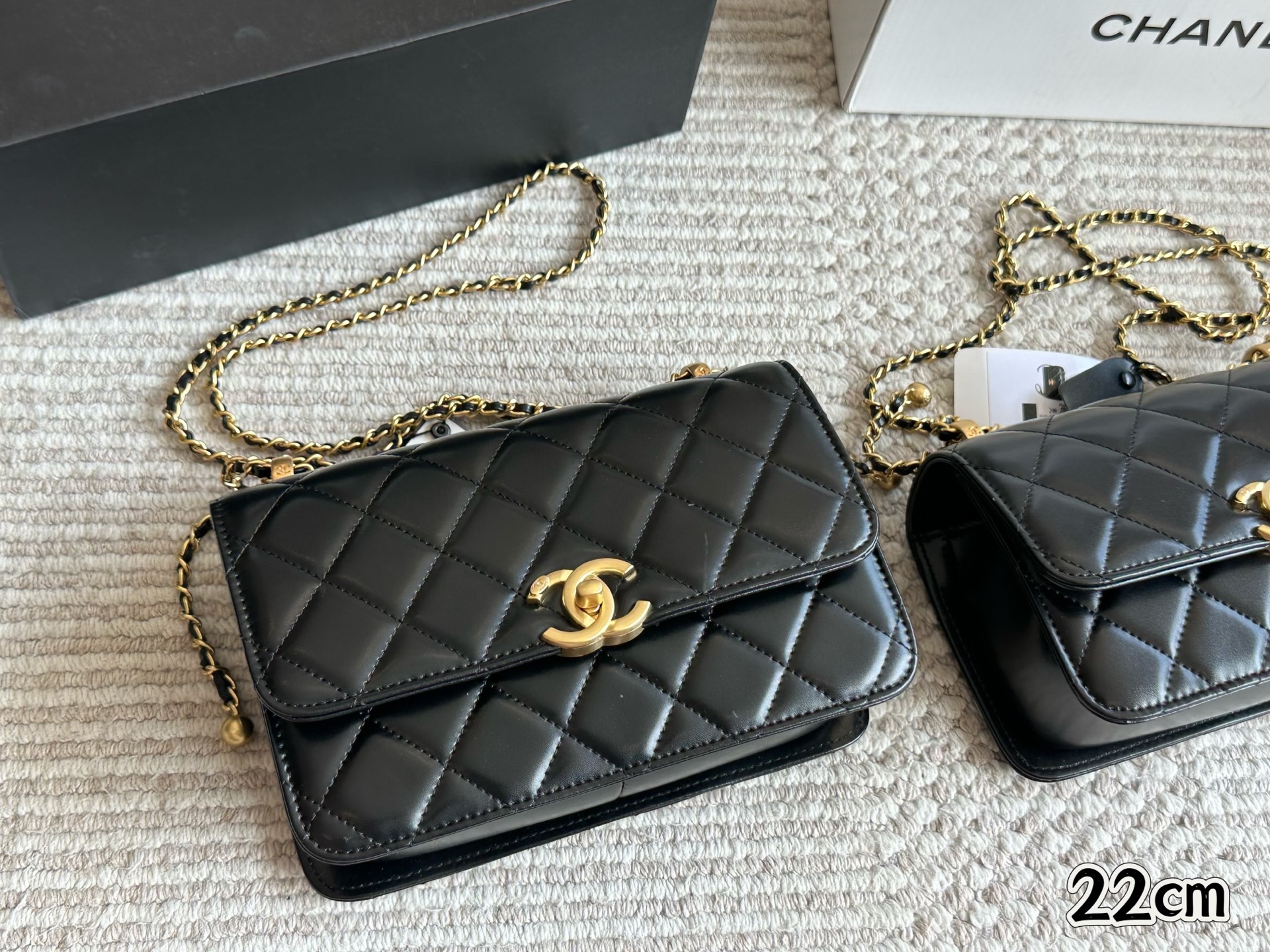 CHANEL高仿經典口蓋包19cm 女士鏈條包奢華復古氣質百搭款｜歐美奢侈品精品推薦