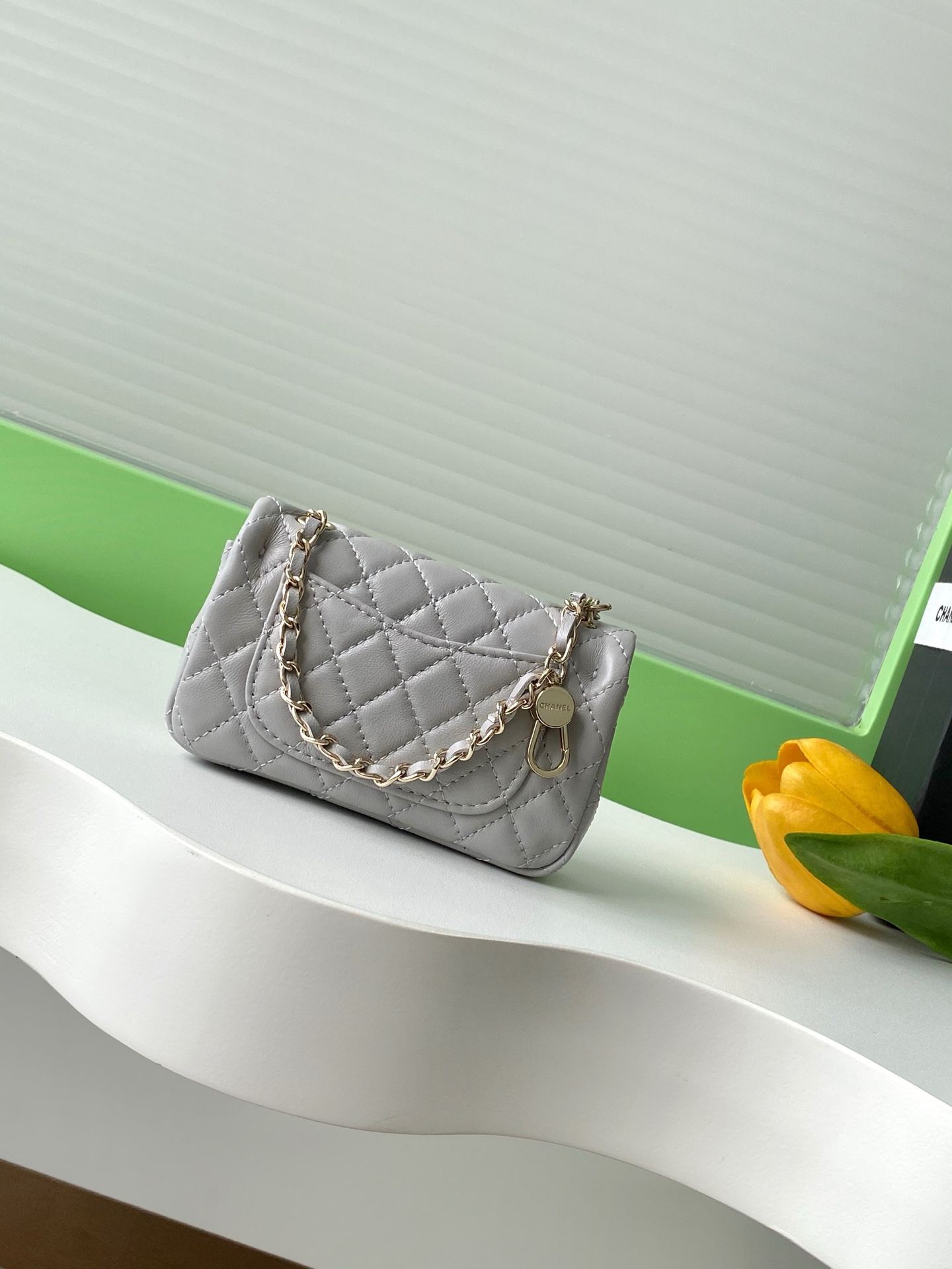 CHANEL 原單 Classic Flap 經典口蓋包 灰色百搭小香風鏈條款｜歐美奢侈品精品推薦